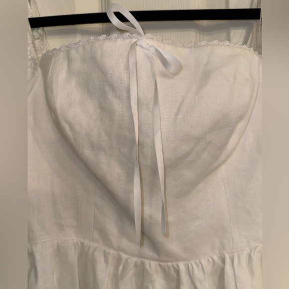 NWT Reformation Malvina Linen Dress - white - Picture 5 of 8